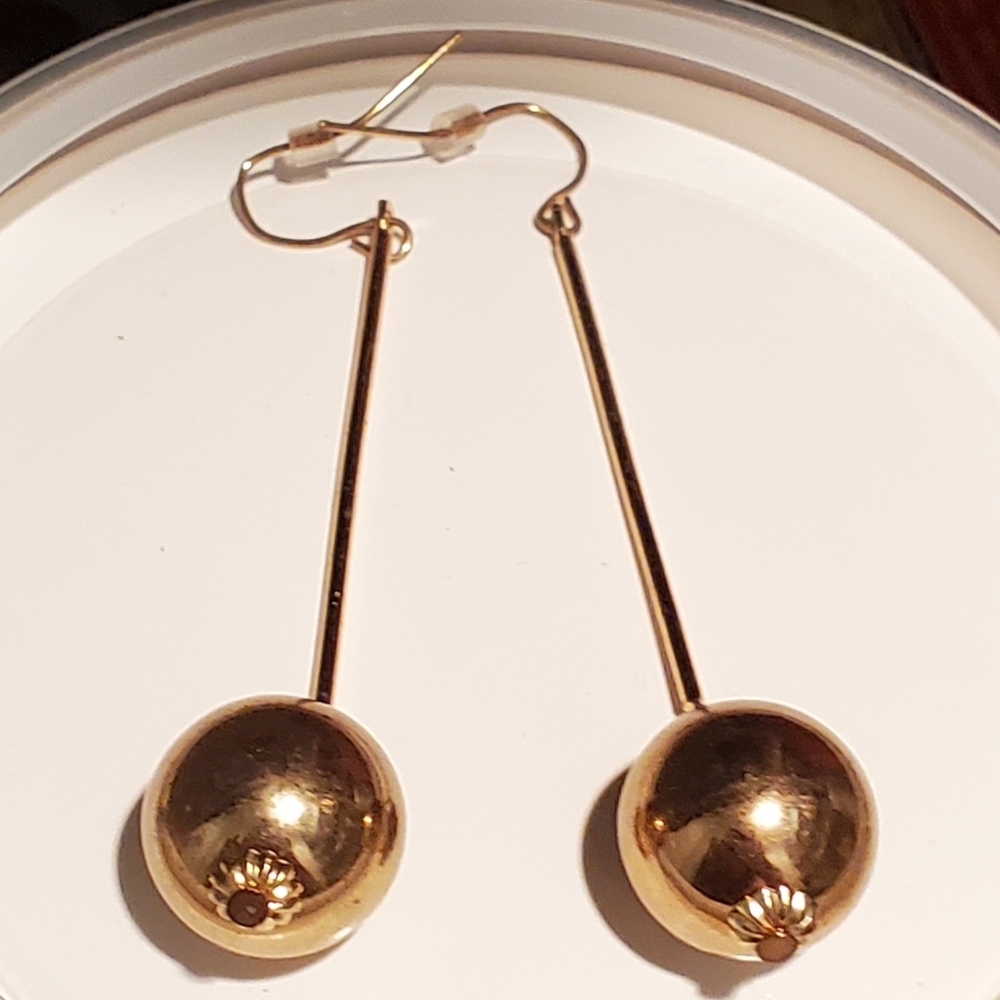 Gold Dangling Earrings